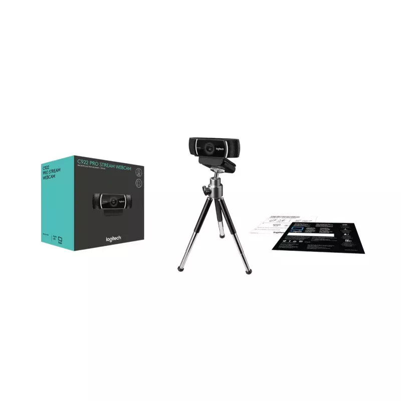 Veebikaamera Logitech C922 Pro Stream 1920 x 1080 pikslit USB Must