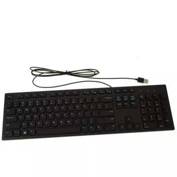 Klaviatuur Dell USB 104-klahviga RKR0N multimeediaklahvidega, juhtmega USB-ühendus