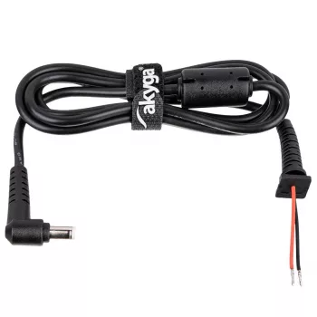 Asendus-alalisvoolukaabel Akyga AK-SC-03 5.5x1.7 mm sülearvuti toiteadapterile, must, 1,2 m