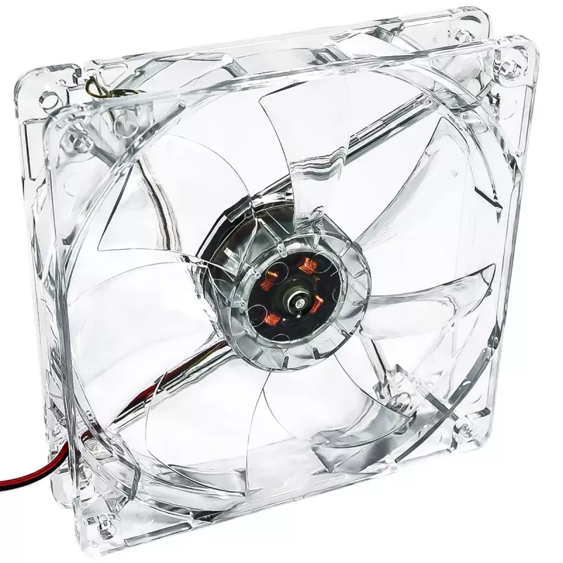 Arvuti korpuse ventilaator Akyga AW-12A-BG 120 mm, 1000 p/min, 66 CFM, läbipaistev