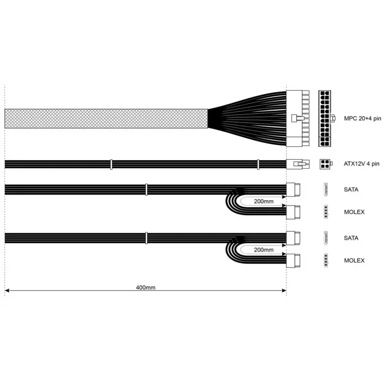 Toiteplokk Akyga AK-I1-200 200 W