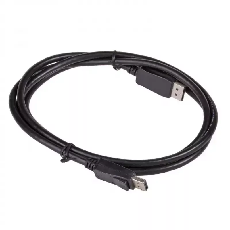 DisplayPort-kaabel Akyga AK-AV-10, 1,8 m, DisplayPort-DisplayPortile, must