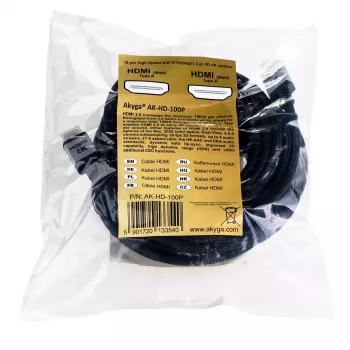 HDMI-kaabel Akyga AK-HD-100P 10m