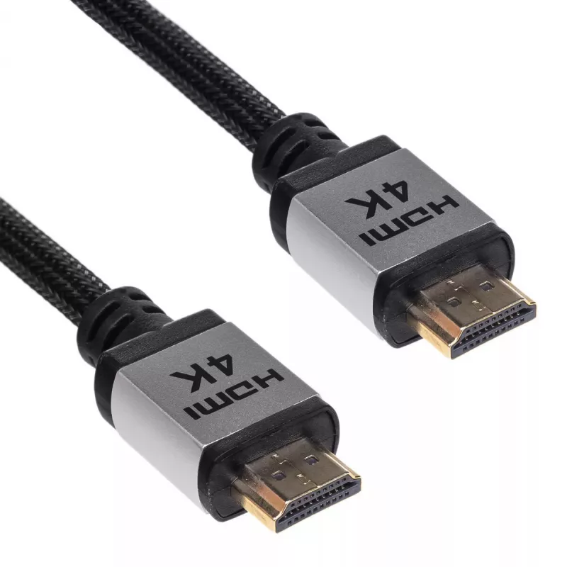 Akyga AK-HD-100P HDMI 2.0 kaabel, punutud, PRO seeria, 10 m, must