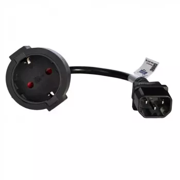 Toitekaabel Akyga AK-PC-10A — CEE7/4 IEC-le, 0,15 m, 10 A, 250 V, must