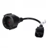Toitekaabel Akyga AK-PC-10A — CEE7/4 IEC-le, 0,15 m, 10 A, 250 V, must