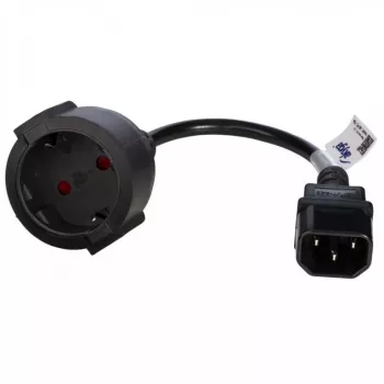 Toitekaabel Akyga AK-PC-10A — CEE7/4 IEC-le, 0,15 m, 10 A, 250 V, must