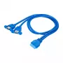 USB-kaabel Akyga AK-CA-62 USB 3.2 Gen 1 65 m 2 x USB 3.0 sinine