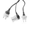 Toiteadapter Akyga AK-AD-61 — siseruumides kasutamiseks 110–240 V, kompaktne valge 48×48×86 mm