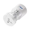 Toiteadapter Akyga AK-AD-61 — siseruumides kasutamiseks 110–240 V, kompaktne valge 48×48×86 mm