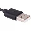 Akyga AK-SW-18 USB laadimiskaabel klambriga Garmin Forerunner 230 / 235 / 630 / 645 / 735XT jaoks, 1 m, must