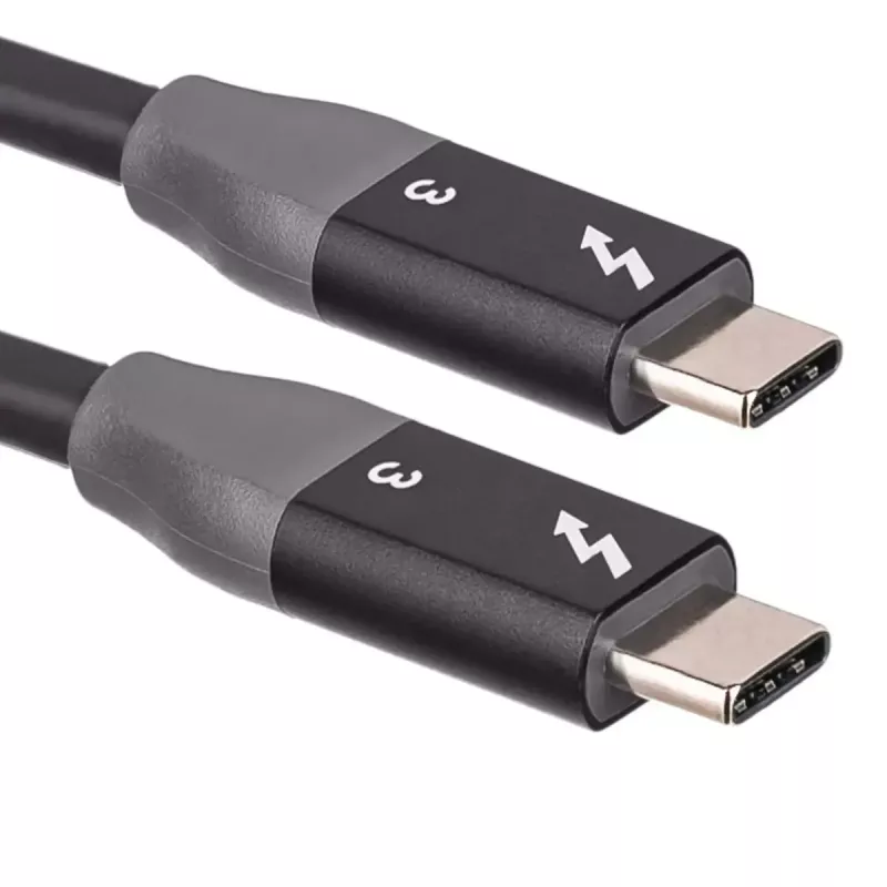 Akyga AK-USB-34 USB-C – USB-C Thunderbolt 3 kaabel, 40 Gbps, 100 W, 1,5 m, must