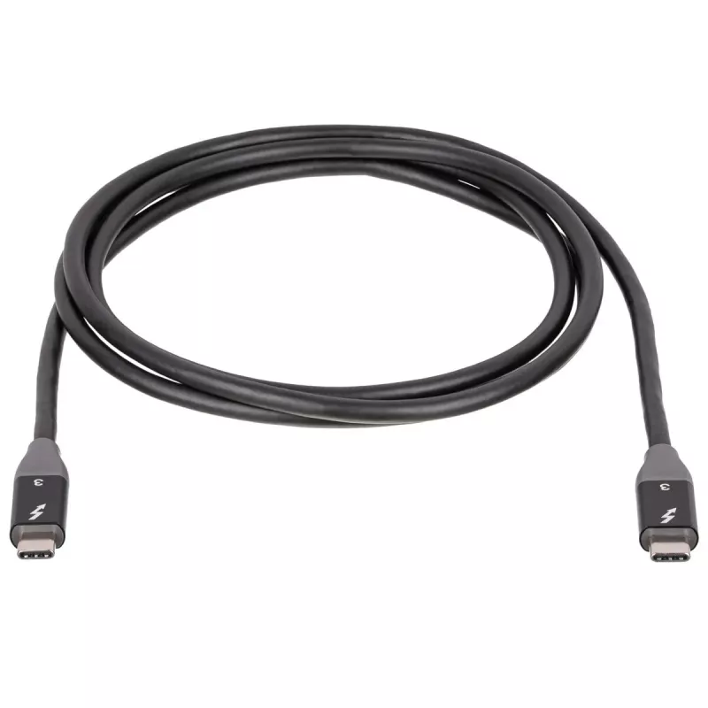 Akyga AK-USB-34 USB-C – USB-C Thunderbolt 3 kaabel, 40 Gbps, 100 W, 1,5 m, must