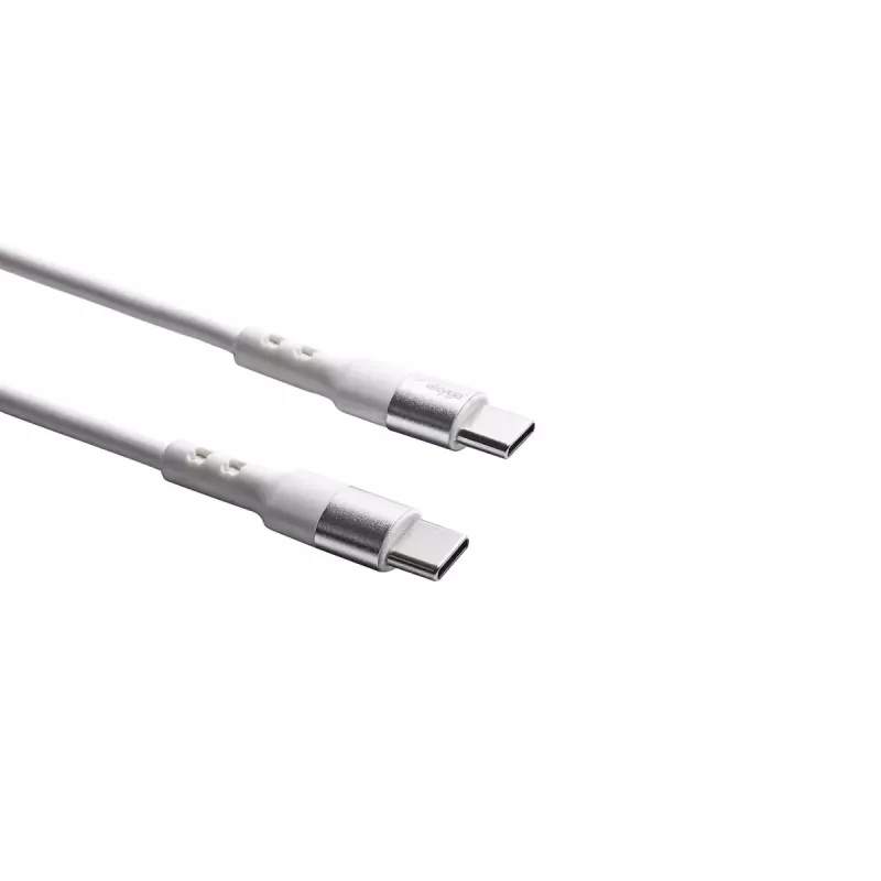 USB C–USB C kaabel Akyga AK-USB-41, USB 2.0, 1,8 m, valge