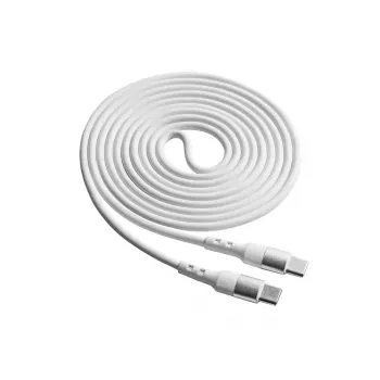 USB C–USB C kaabel Akyga AK-USB-41, USB 2.0, 1,8 m, valge