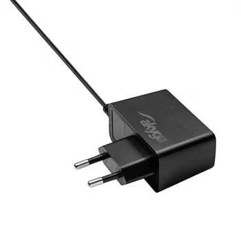 Toiteadapter/inverter Akyga AK-PD-23 habemeajajale, siseruumides 100–240 V, 4.8 W, must, 1.8 m kaabel