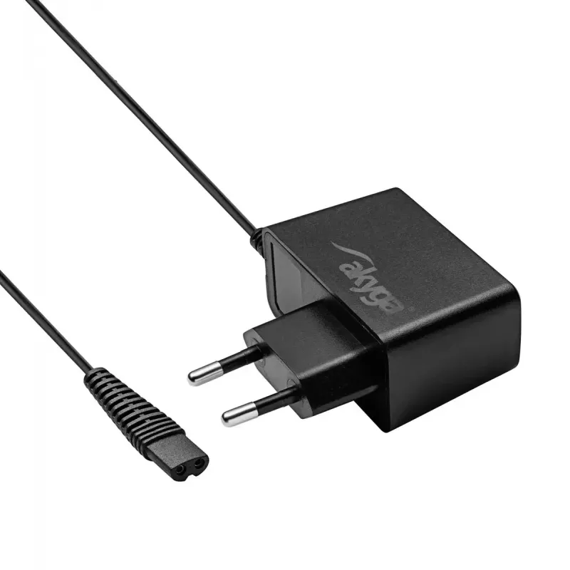 Toiteadapter/inverter Akyga AK-PD-23 habemeajajale, siseruumides 100–240 V, 4.8 W, must, 1.8 m kaabel