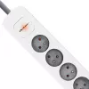 Pikendusjuhe Qoltec 50297 1,8 m 6 vahelduvvoolu pistikupesa siseruumidesse hall valge