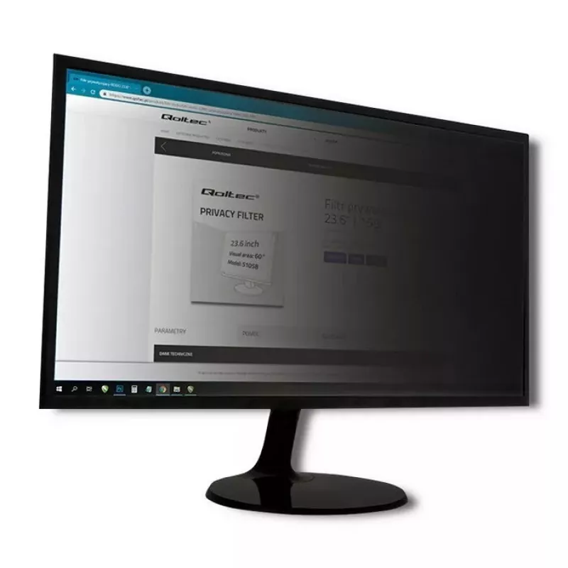 Raamita ekraani privaatsusfilter Qoltec 51063 43,2 cm (17 tolli)