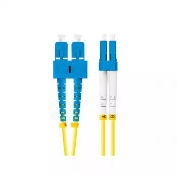 Kiudoptiline kaabel LANBERG FO-SULU-SD11-0020-YE, 2 m, G.657.A1, SC kuni LC, kollane