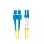 Kiudoptiline kaabel LANBERG FO-SULU-SD11-0020-YE, 2 m, G.657.A1, SC kuni LC, kollane