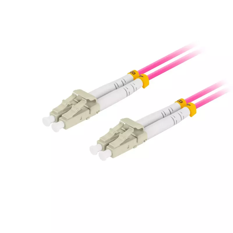 Fiiberoptiline kaabel LANBERG FO-LULU-MD41-0010-VT, 1 m, OM4, LC–LC, violetne