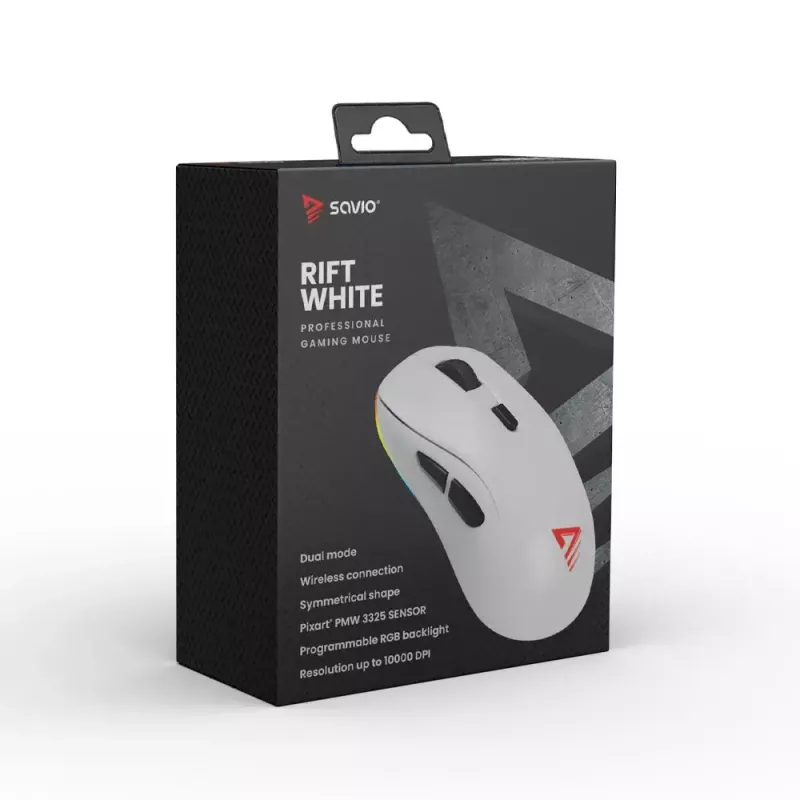 Hiir Savio RIFT Valge Bluetooth USB Type-A