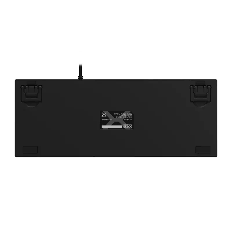 KRUX Atax PRO RGB klaviatuur Mängimine USB QWERTY Inglise Must Tenkeyless Mehaaniline