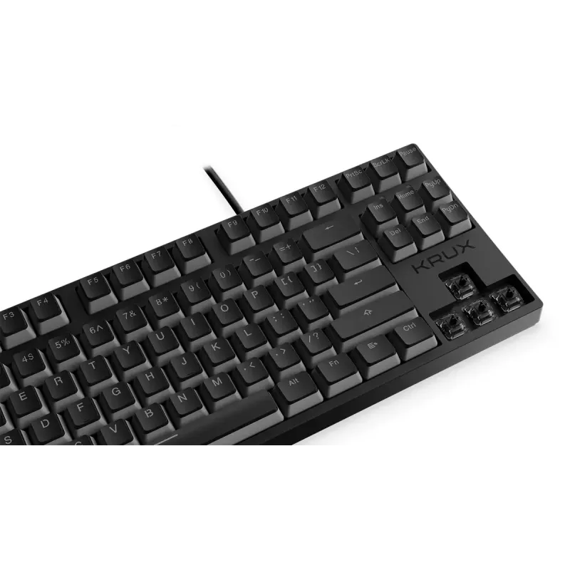KRUX Atax PRO RGB klaviatuur Mängimine USB QWERTY Inglise Must Tenkeyless Mehaaniline