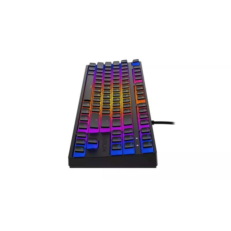 KRUX Atax PRO RGB klaviatuur Mängimine USB QWERTY Inglise Must Tenkeyless Mehaaniline