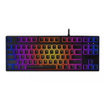 KRUX Atax PRO RGB klaviatuur Mängimine USB QWERTY Inglise Must Tenkeyless Mehaaniline