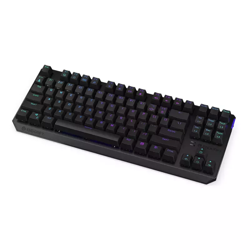 Klaviatuur ENDORFY Thock TKL Wireless Red mehaaniline RGB LED 87 klahvi