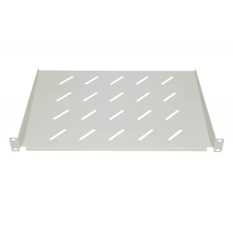 Riiuli riiul Extralink 19-tolline rippkappidele 1 HE, metall, hall, 48,3 cm, 1,8 kg