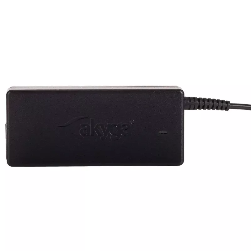 Sülearvuti laadija Akyga AK-ND-85, siseruumides kasutatav vahelduvvooluadapter sisendiga 100–250 V, väljund 12 V 5 A, kaabel 1,2 m, must