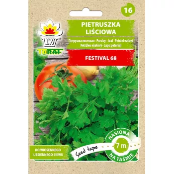 Toraf aedpetersell Festival 68 (Petroselinum crispum) värskete ürtide seemned 7 m rea jaoks