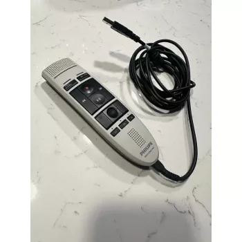 Mikrofon Philips SpeechMike USB LFH3200 Must — lauaarvuti dikteerimismikrofon, USB-ühendus