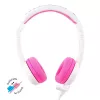 BuddyPhones School+ juhtmega peakomplekt peapaelaga kõnedeks ja muusikaks, 20–20000 Hz, 1,4 m kaabel, roosa/valge