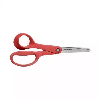 Käärid Fiskars Classic sirglõikelised lastele, üheteralised, punane/hõbedane