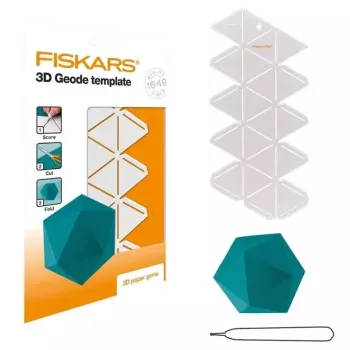 Silhouett-šabloon Fiskars 1059566 valgest plastist täiskasvanutele ja lastele