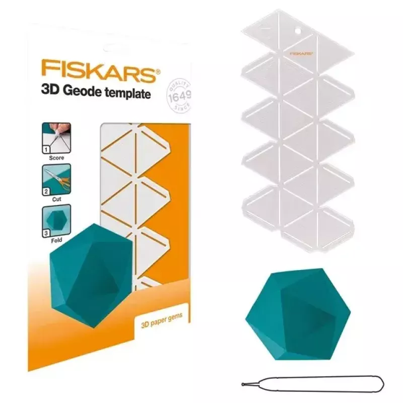 Silhouett-šabloon Fiskars 1059566 valgest plastist täiskasvanutele ja lastele
