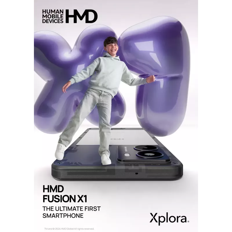 Nutitelefon HMD FUSION X1 DS TA-1672 6.56 tolli 128 GB must