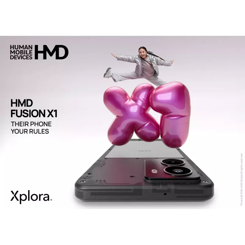 Nutitelefon HMD FUSION X1 DS TA-1672 6.56 tolli 128 GB must