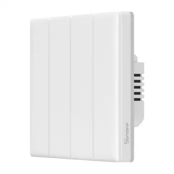 Seinale paigaldatav nutikas WiFi-puutelüliti Sonoff T5 4C 4-kanaliga (T5-4C-86)