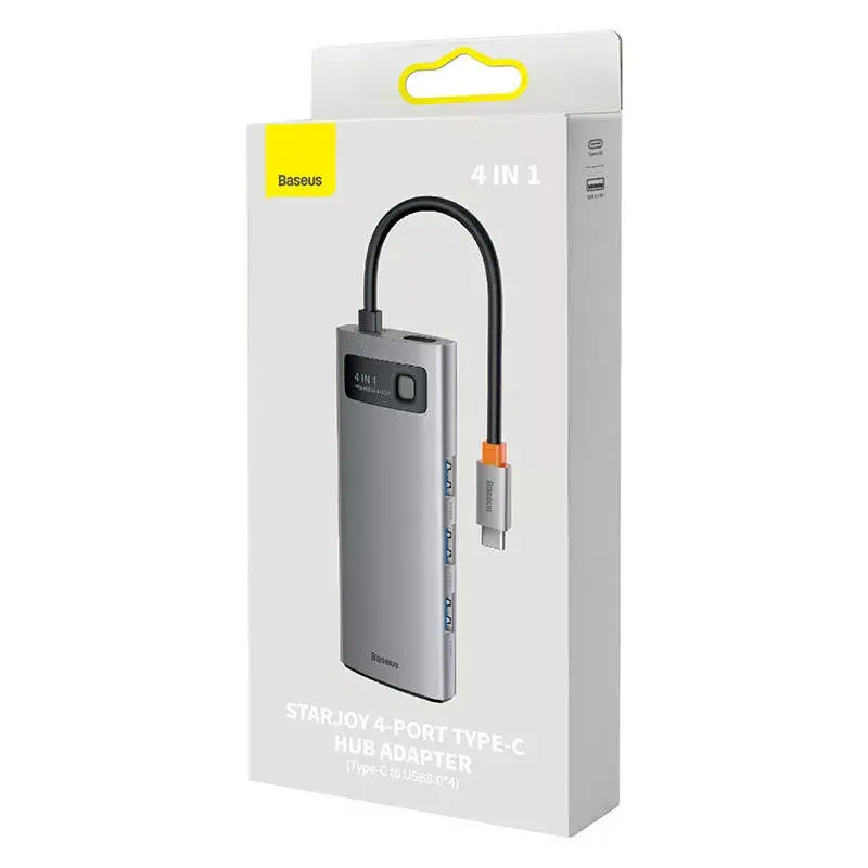USB-C kuni 4x USB 3.0 jaotur Baseus WKWG070013 — USB-C neljaks USB-A 3.0 pordiks