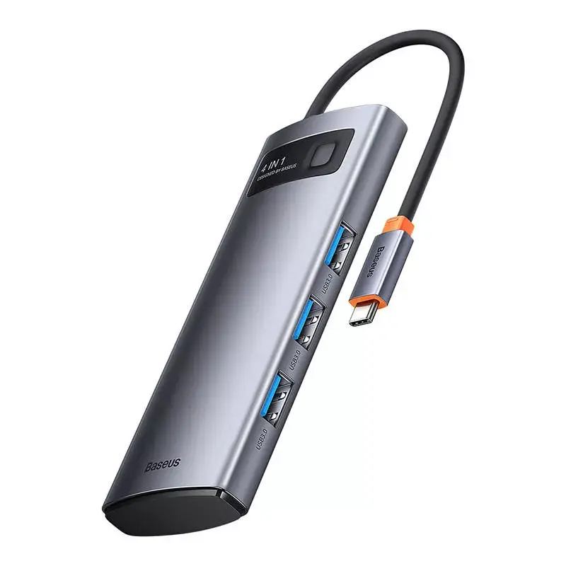 USB-C kuni 4x USB 3.0 jaotur Baseus WKWG070013 — USB-C neljaks USB-A 3.0 pordiks