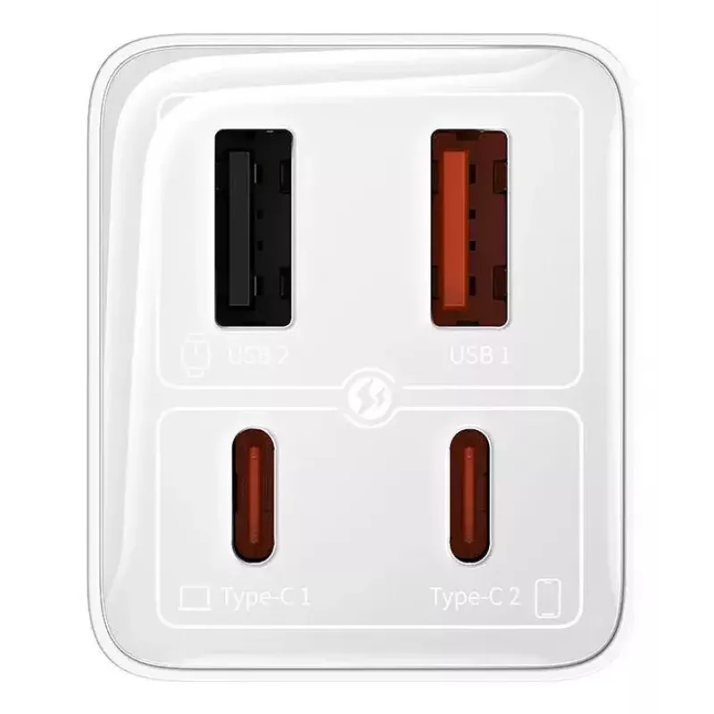 Laadija Baseus GaN6 Pro 20V 4 Porti USB USB-C USB 2.0