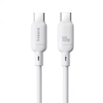 USB-C–USB-C kaabel Baseus Rychlonabíjecí Silky 1 m 100 W valge