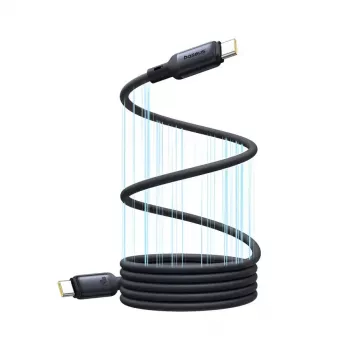 USB-C to USB-C kaabel Baseus PicoGo 1 m, Must, data up to 0.48 Gbit/s