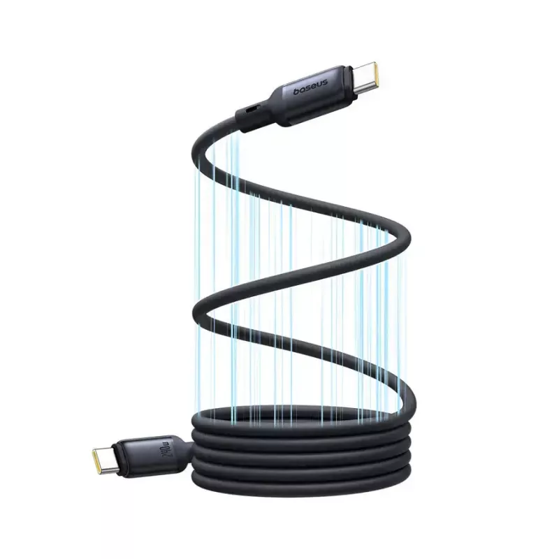USB-C to USB-C kaabel Baseus PicoGo 1 m, Must, data up to 0.48 Gbit/s