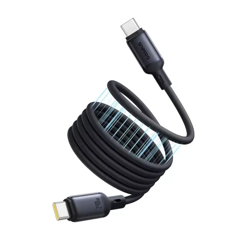 USB-C to USB-C kaabel Baseus PicoGo 1 m, Must, data up to 0.48 Gbit/s